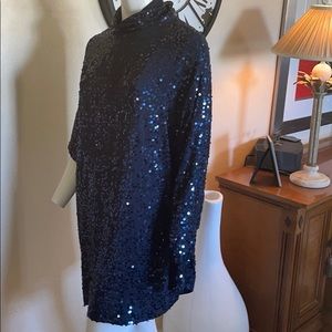 Dark navy sequin dress/top